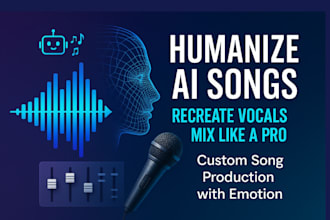 produce ai custom song, sing song with your voice, recreate ai generated song