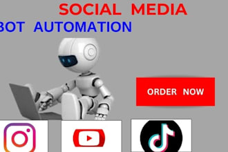 develop automated instagram API bot, tiktok live streaming bot