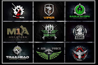 design an amazing tactical, military, armory, logo design
