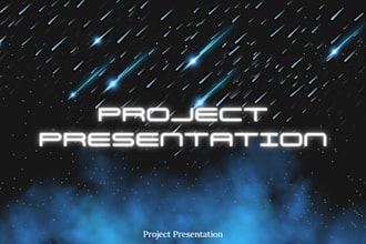 give you an alien stage presentation template