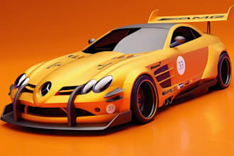 build 3d sport car, fusion 360,3d gta car, modern racing car,blender 3d print