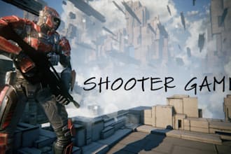 create multiplayer 3d fight game, mmorpg shooting game in unity, unreal engine