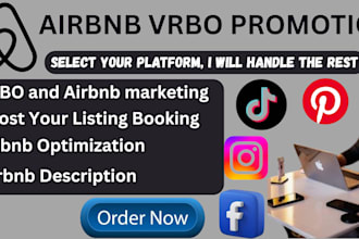 do airbnb and vrbo marketing, promotion, and SEO to increase bookings