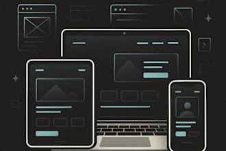 design and develop a responsive website with modern uiux using figma and bubble