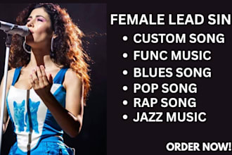 compose custom song, jazz, blues,funk music, rnb, pop, rap song for you