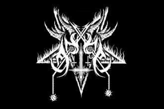 make death metal, slam, and brutal logo for you