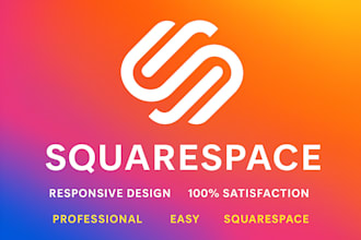 build a modern squarespace website for creators or small biz