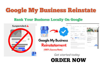 reinstate, appeal and fix suspended google my business gmb profile suspension