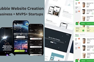 build responsive bubble io application and design