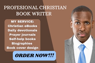 ghostwrite self help christian ebook prayer journal daily devotional and editing