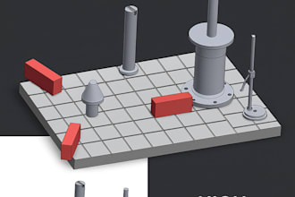 create 3d solidworks models,technical drawings and stl files
