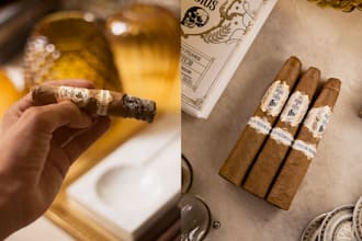 do a eye catching cigar label, logo, band or box design