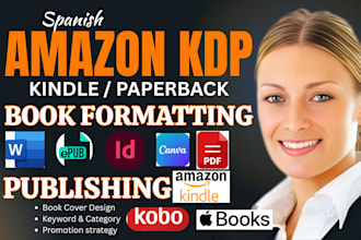 do amazon ebook formatting spanish book publishing, canva book interior design