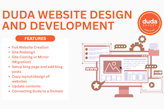 setup duda website design and development