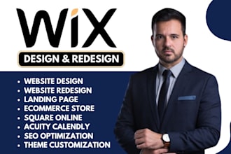 develop wix website redesign and design, update wix ecommerce website wix revamp