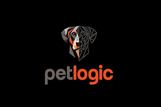do modern minimalist dog, cat, pet, bird and animal logo or graphics design