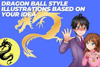 create custom dragon ball style illustrations based on your idea
