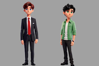 create high quality 3d figure, 3d action figure 3d cartoon for game and 3d print