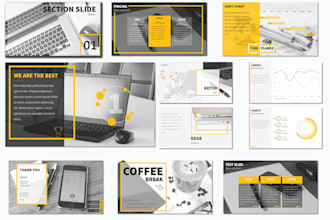 redesign business powerpoint presentation, pitch deck design, or keynote