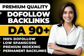 do high authority da 90 SEO dofollow manual backlinks for google ranking