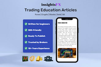 write trading education articles for forex crypto and more