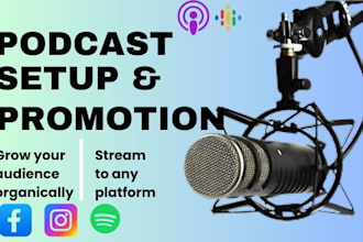 run apple podcast setup podcast promotion to spotify facebk podcast marketing