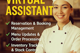 do food business and hospitality virtual assistant