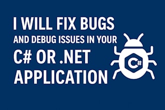 fix bugs and debug issues in your dotnet application