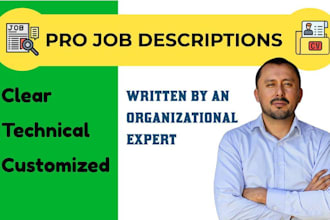 create professional job descriptions for your staff