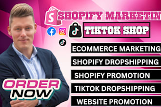 boost shopify sales, shopify dropshipping, ecommerce marketing and tiktok shop