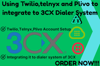 integrate twilio,telnyx or plivo with your dialer system