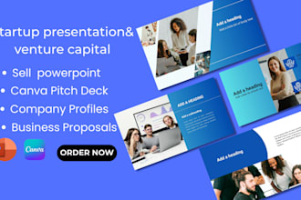 design canva deck, sell sheet presentation, startup venture capital, google deck