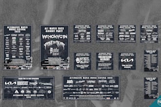 catch your interest with my professional concert poster designs