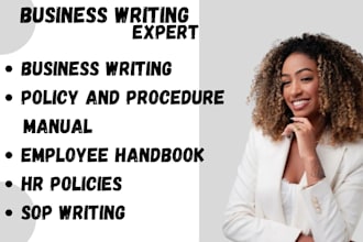 write custom policies, procedures, and employee handbooks