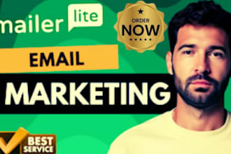 setup mailerlite, email automation and landing page design email template