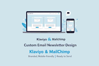 create branded email campaigns for your business klaviyo or mailchimp