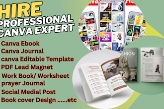 do canva ebook design, lead magnet, workbook, ebook formatting and cover design