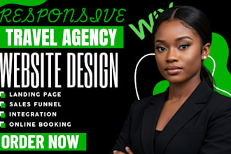 design travel agency website tour agency website vacation rental tourism