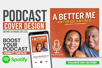design podcast cover art, album cover, and single cover