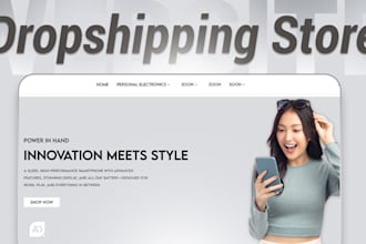 design shopify store for dropshipping