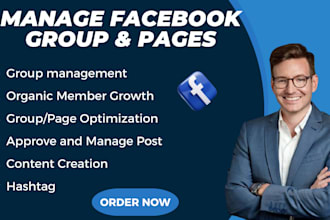 set up and manage your facebook group and page for growth and targeted audience