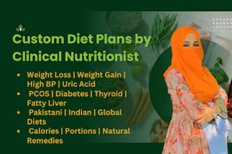 be your nutritionist, vegetarian and vegan diet planner,