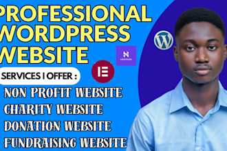 non profit website for charity, donation, fundraising, crowdfunding and ngo
