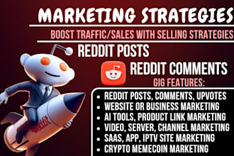 promote game website business app crypto token ai saas product link via reddit