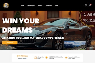 raffle website sweepstakes website competition website raffle ticket website