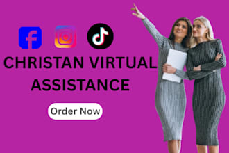 your christian social media manager virtual assistant manage social promotion