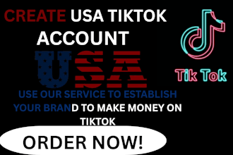 create USA tiktok account, tiktok USA account in 24 hours
