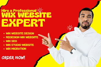 design wix website design wix website redesign wix website SEO booking studio