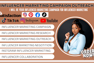 be your influencer manager marketing campaign for influencer research outreach