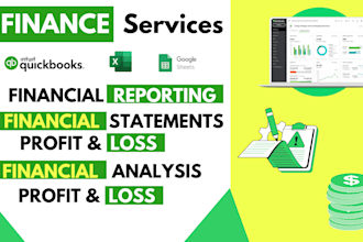 prepare financial statement, profit and loss,  cashflows